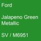 Preview: Ford, Jalapeno Green Metallic, SV / M6951.